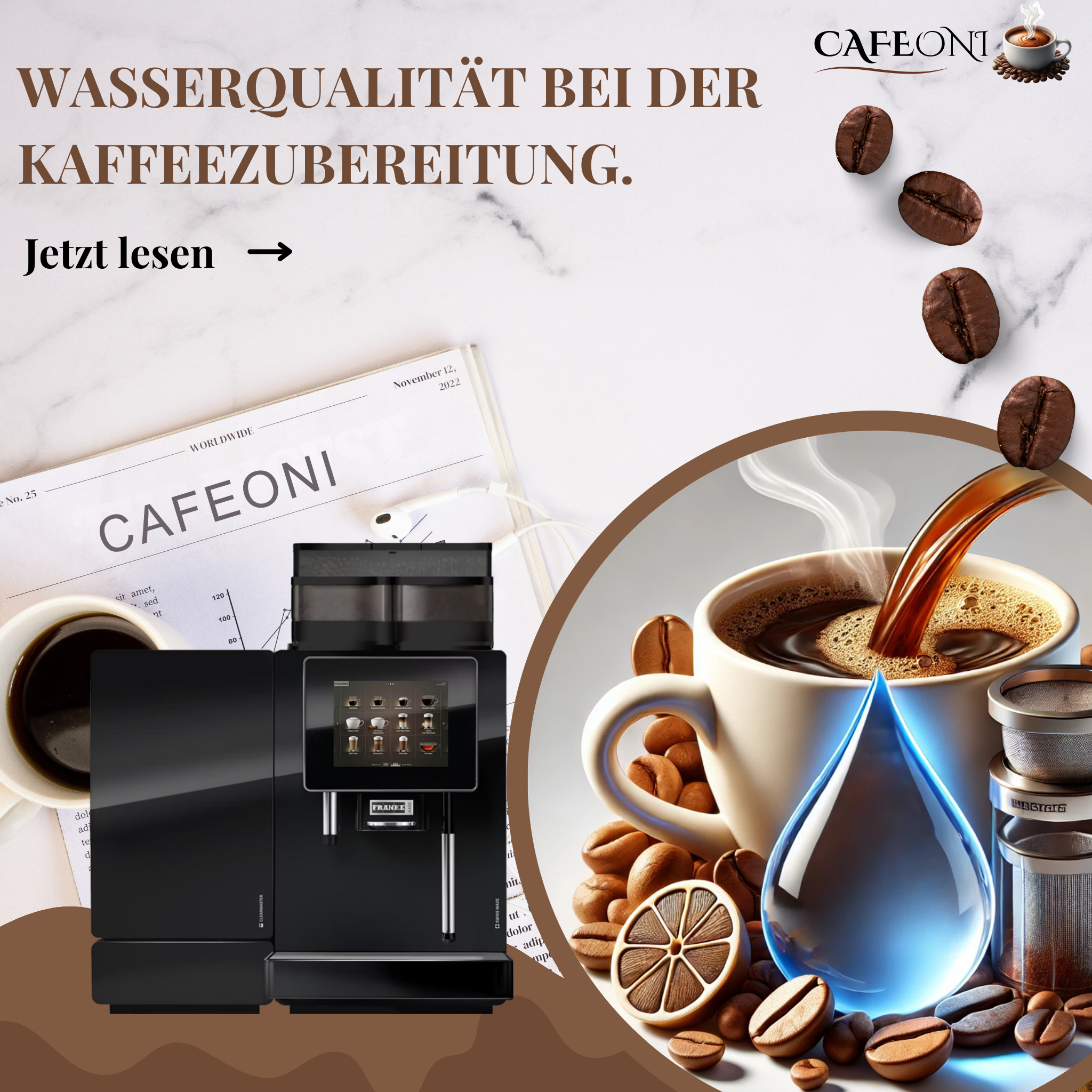 Die Bedeutung der richtigen Wasserqualität bei der Kaffeezubereitung