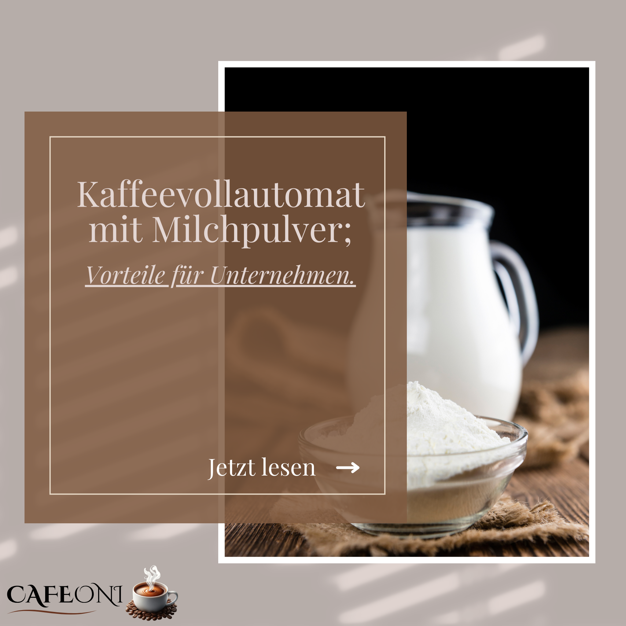 Kaffeevollautomat mit Milchpulver: Vorteile für Unternehmen