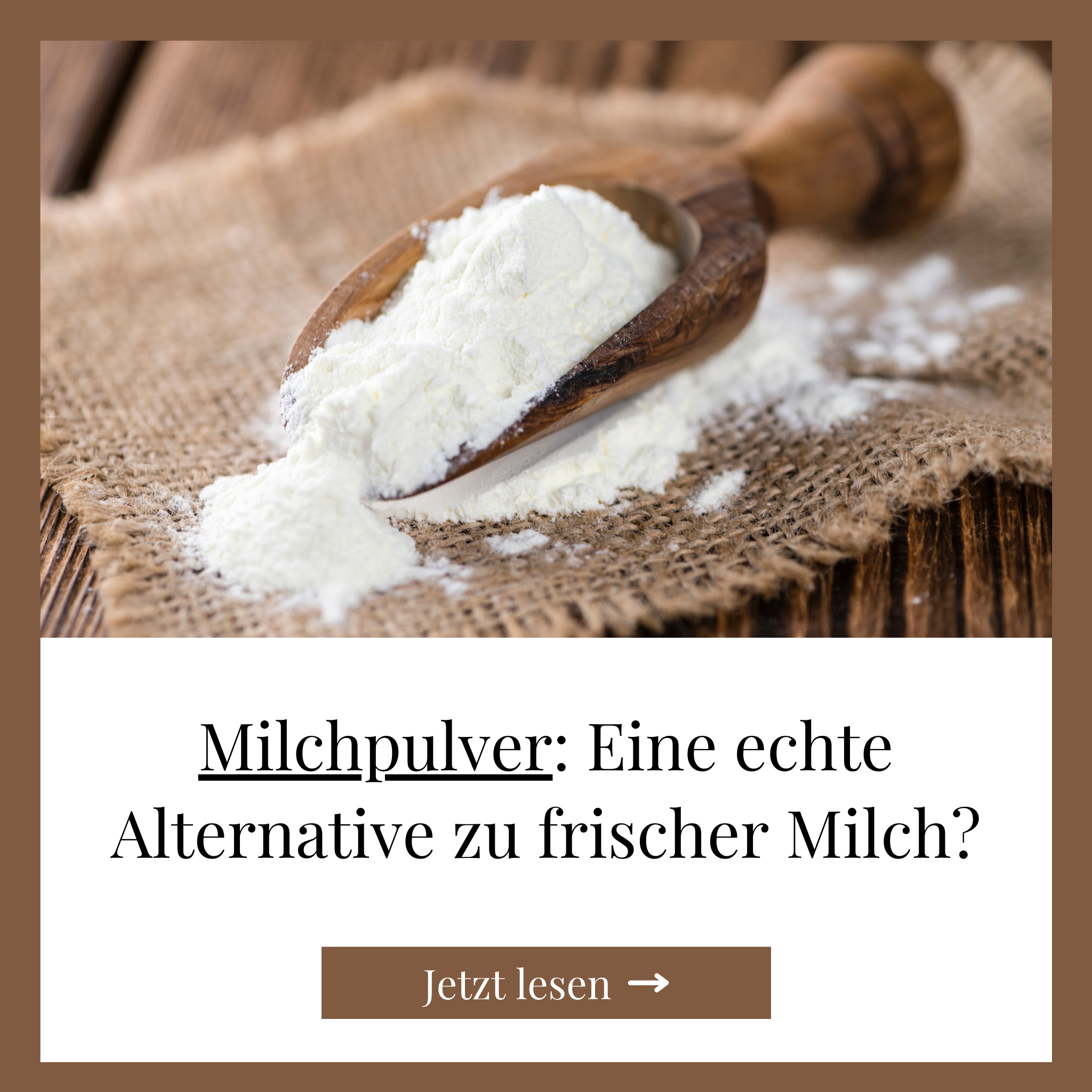 Milchpulver: Eine echte Alternative zu frischer Milch?