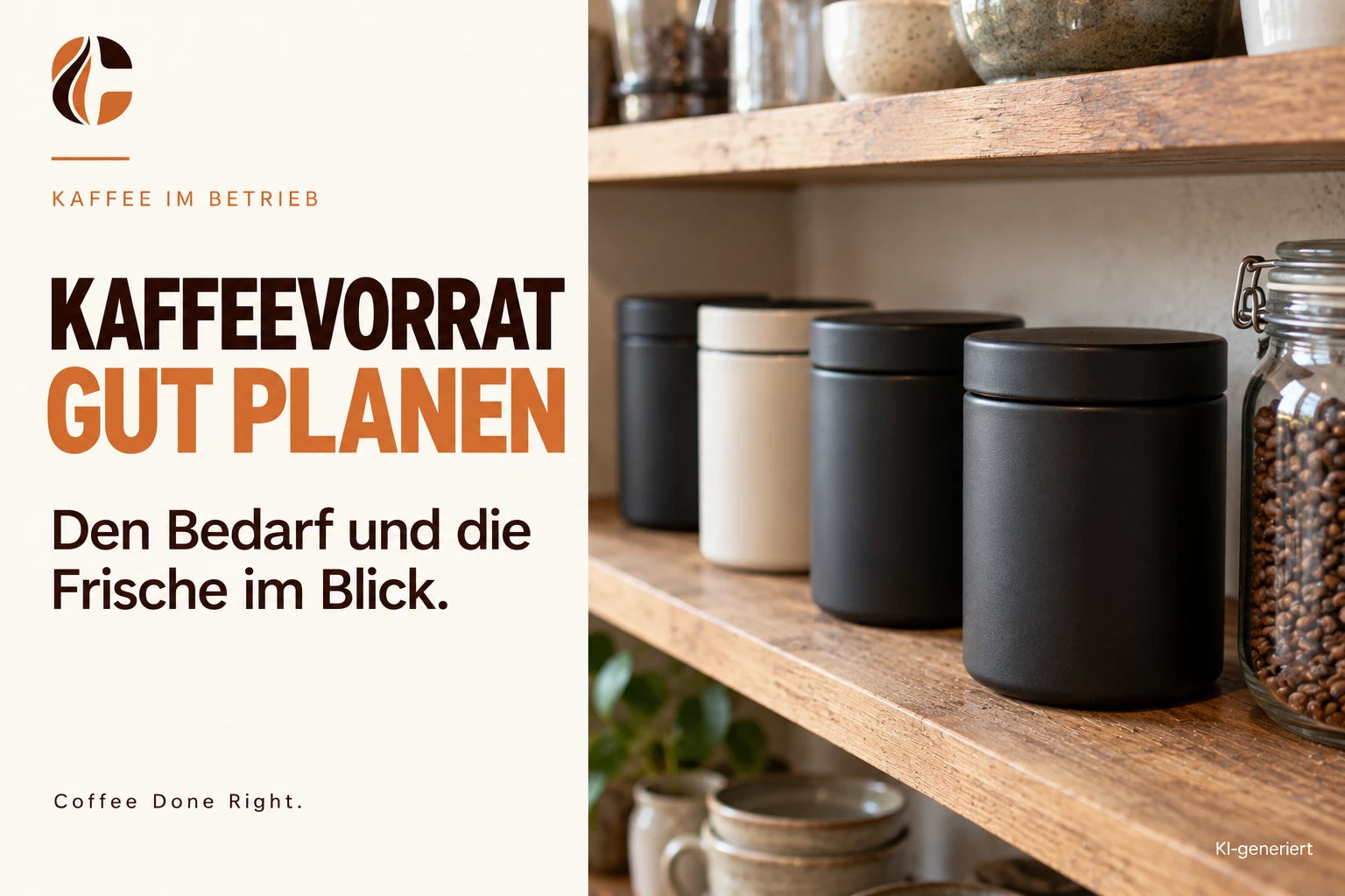 Kaffeevorrat planen: Bedarf und Frische – Mehrere lichtdichte Behälter zur Aufbewahrung von Kaffeebohnen